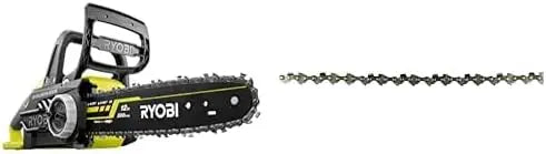 RYOBI - Tronçonneuse Électrique Sans Fil à Batterie 18V ONE+ Moteur sans balais - Guide 30cm – OCS1830, RAC227, 5,0 Ah, gris/noir