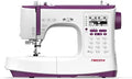 Necchi Machine à coudre informatisée NC-204D + table d'extension – gris/violet