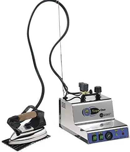 Battistella VAPORINO Maxi INOX L Générateur de vapeur avec station de repassage en fer et téflon – argenté