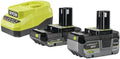 RYOBI Pack 18V One+ Chargeur 2 A – RC18120A-242X, 2,0 Ah, gris/noir