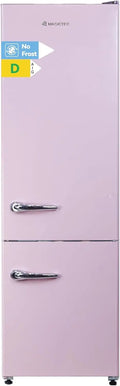 Magictec Frigo vintage réfrigérateur – 168 L / 68 L, gris/beige