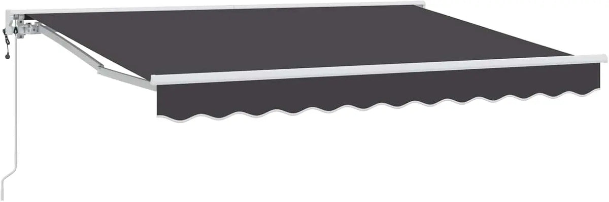 VidaXL Auvent rétractable électrique Anthracite 3,5 x 2,5 m – gris anthracite