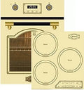 Kaiser EH 4796 ElfAD+KCT 4795 ElfFI AD - Four rétro encastrable 45 cm - Autonome - 50 l - 9 fonctions + – 1,5 kW / 2,0 kW