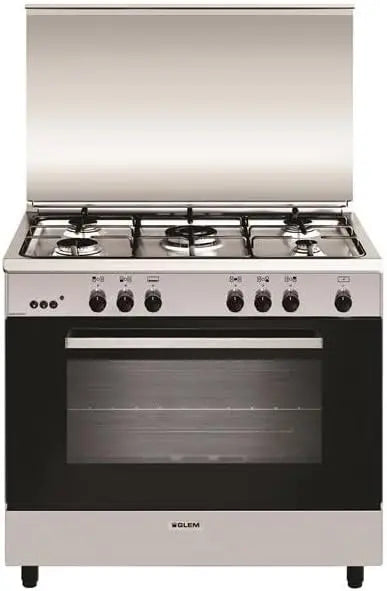 Piano De Cuisson 104l 5 Feux Inox - GA 960 MIX 2 – 2 kW / 3,8 kW, argenté