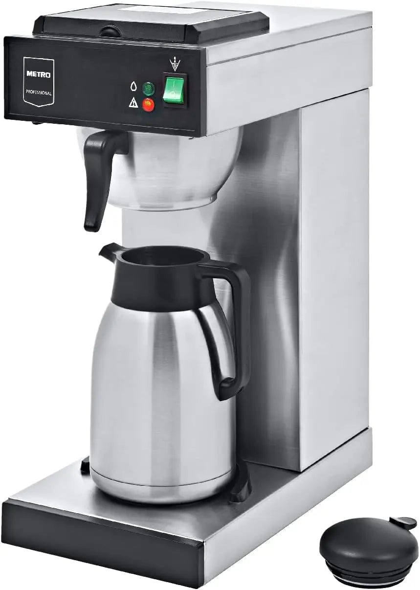 METRO Professional GCT2001 Machine à café – 2000 W, 2 L, 21,5 x 41 x 52 cm, argenté