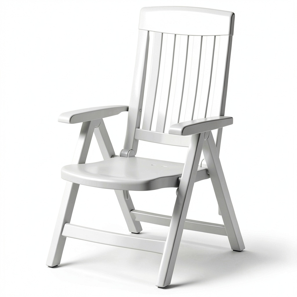 Fauteuil, réglable, coloris blanc, 67 x 62 x 105 cm, pour le salon ou la chambre