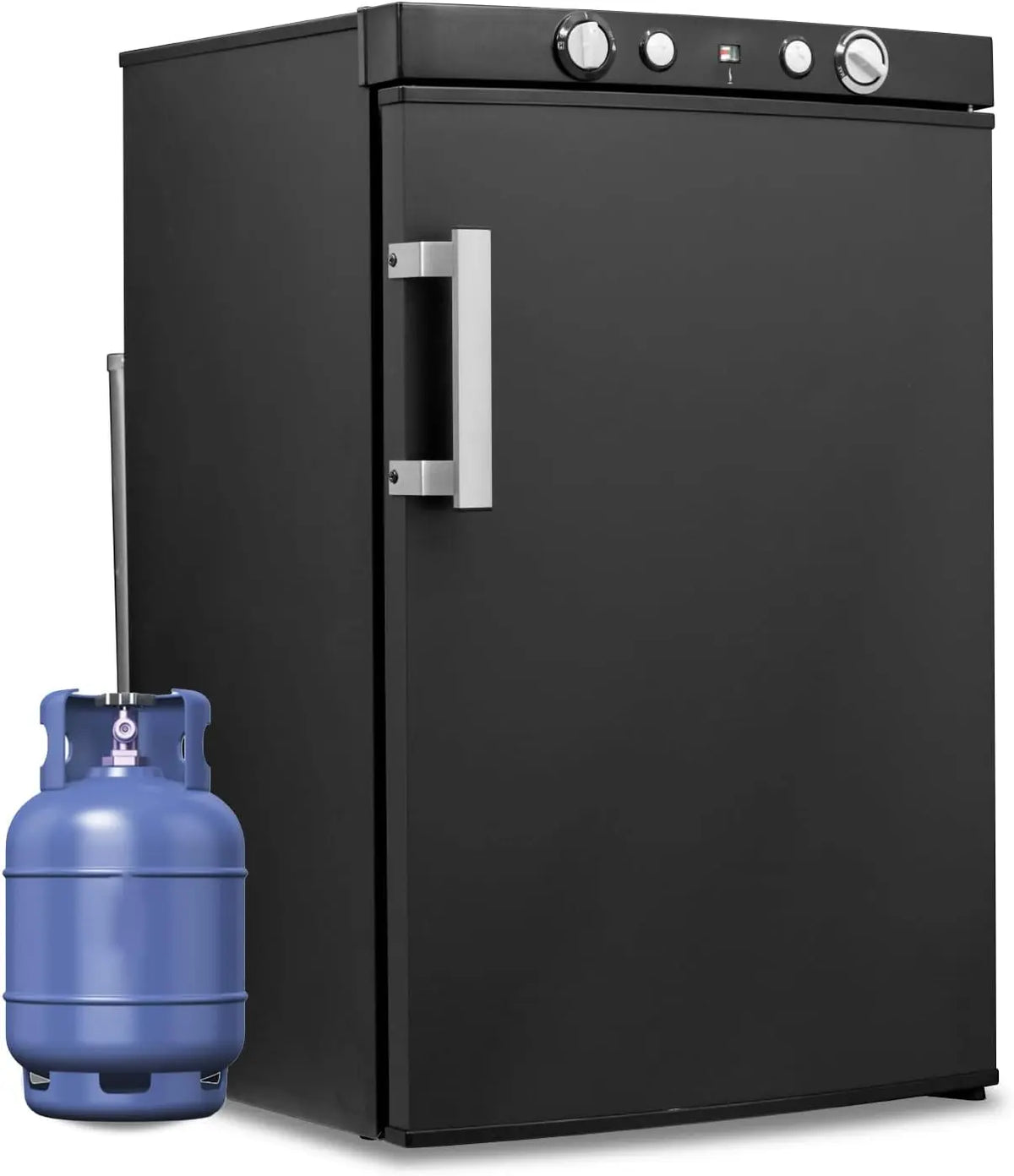 Smad Frigo Trimixte 12V 220V Gaz réfrigérateur – 100 L, noir