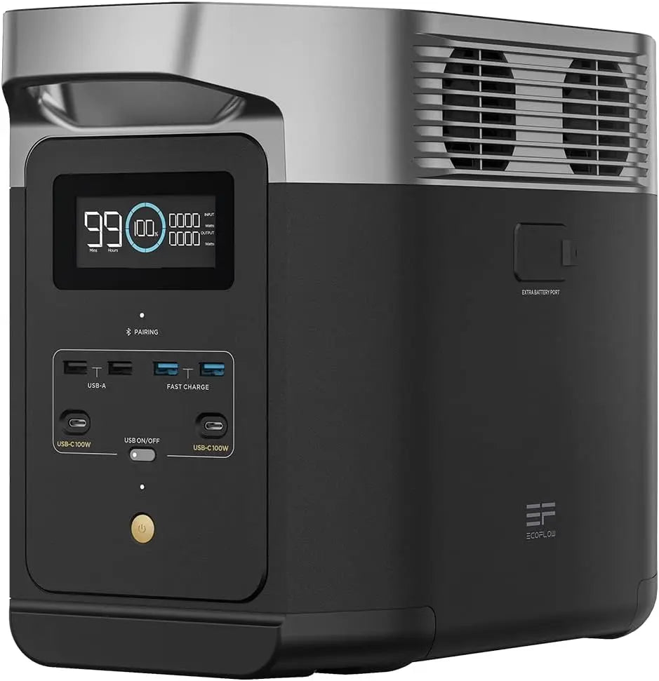 EcoFlow DELTA 2 Station électrique portable 1024 Wh – noir/gris