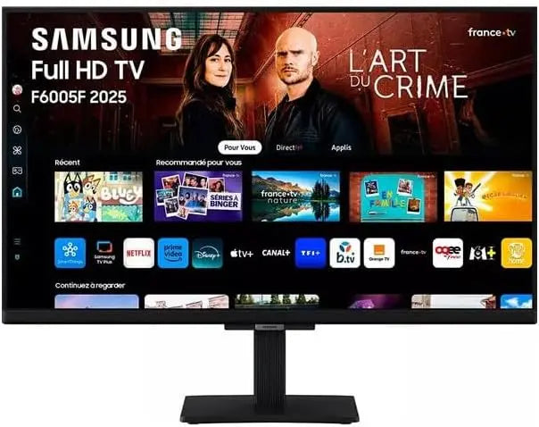 Téléviseur connecté Samsung TU24F6005FKXXC 24' haute définition LED HDR HDR10+ – noir