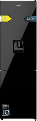 Cecotec Réfrigérateur combiné Bolero CoolMarket Combi 250 WD noir Glass D. Capacité de 250L