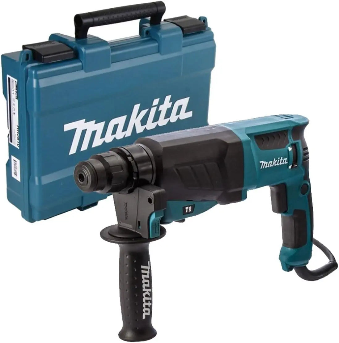 Perforateur burineur SDS+ 800 W 26 mm en coffret - MAKITA HR2630 – bleu/gris/noir