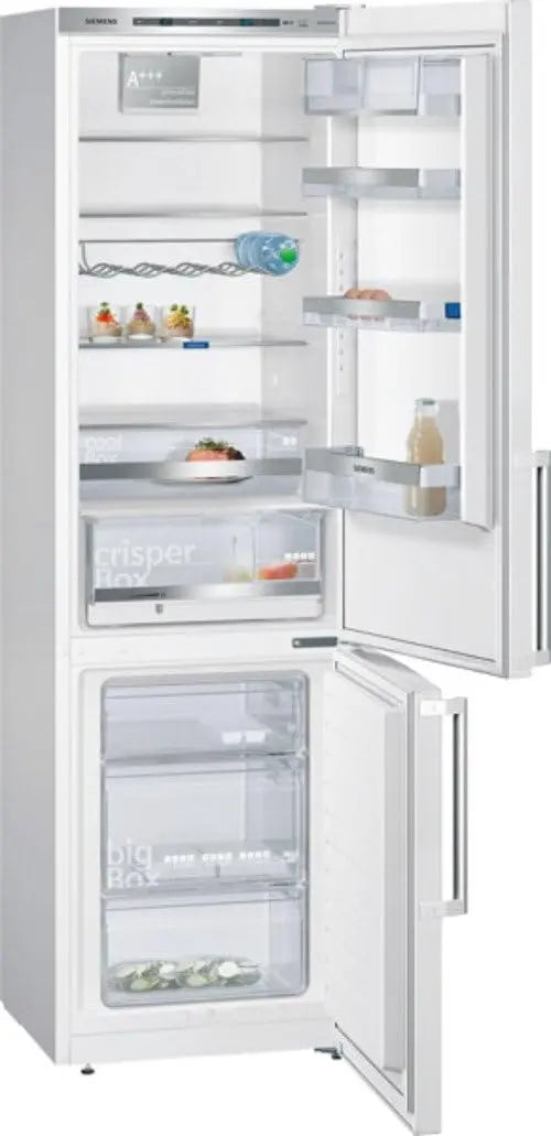 Siemens Réfrigérateur-congélateur KG39EAW43 iQ500 - A+++ - Hauteur : 201 cm - 156 kWh/an - Capacité – 250 l / 89 l, gris