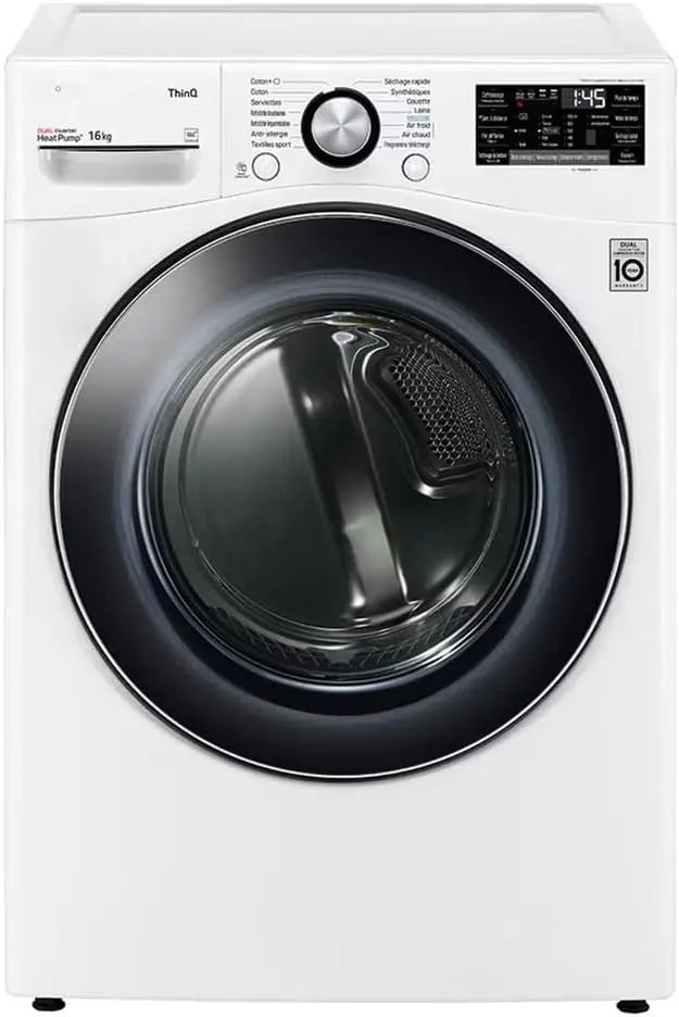 LG Sèche-linge pompe à chaleur RH8P12WH – gris/noir