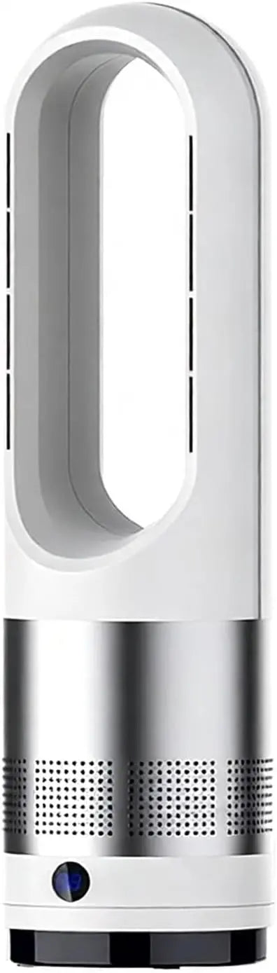 Ventilateur tour sans pales chaud et froid de 45,7 cm avec oscillateur – 40 W / 1400 W, 50 Hz, gris