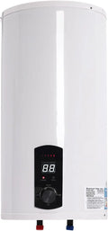 Chauffe eau instantané electrique 50L 2000W mural IPX4 écran LED vertical – 34 x 71 cm, 50 Hz, gris/noir