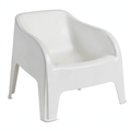 Fauteuil, coloris blanc, pour le salon ou la chambre