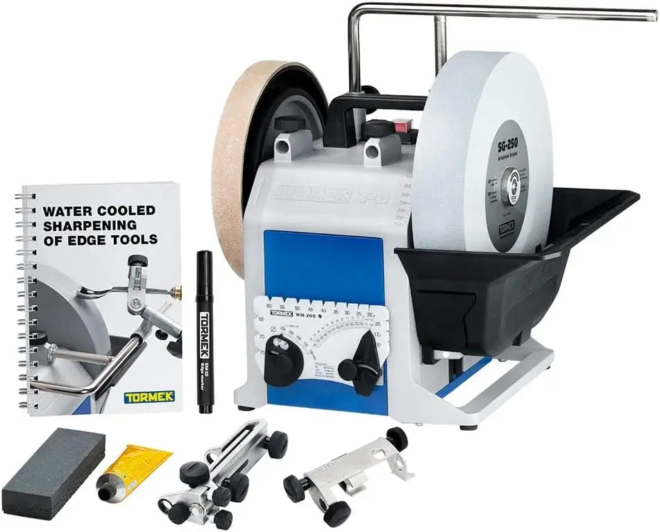 Tormek Meuleuse à eau T8 d'origine - Système d'affûtage humide pour outils de coupe – gris/noir