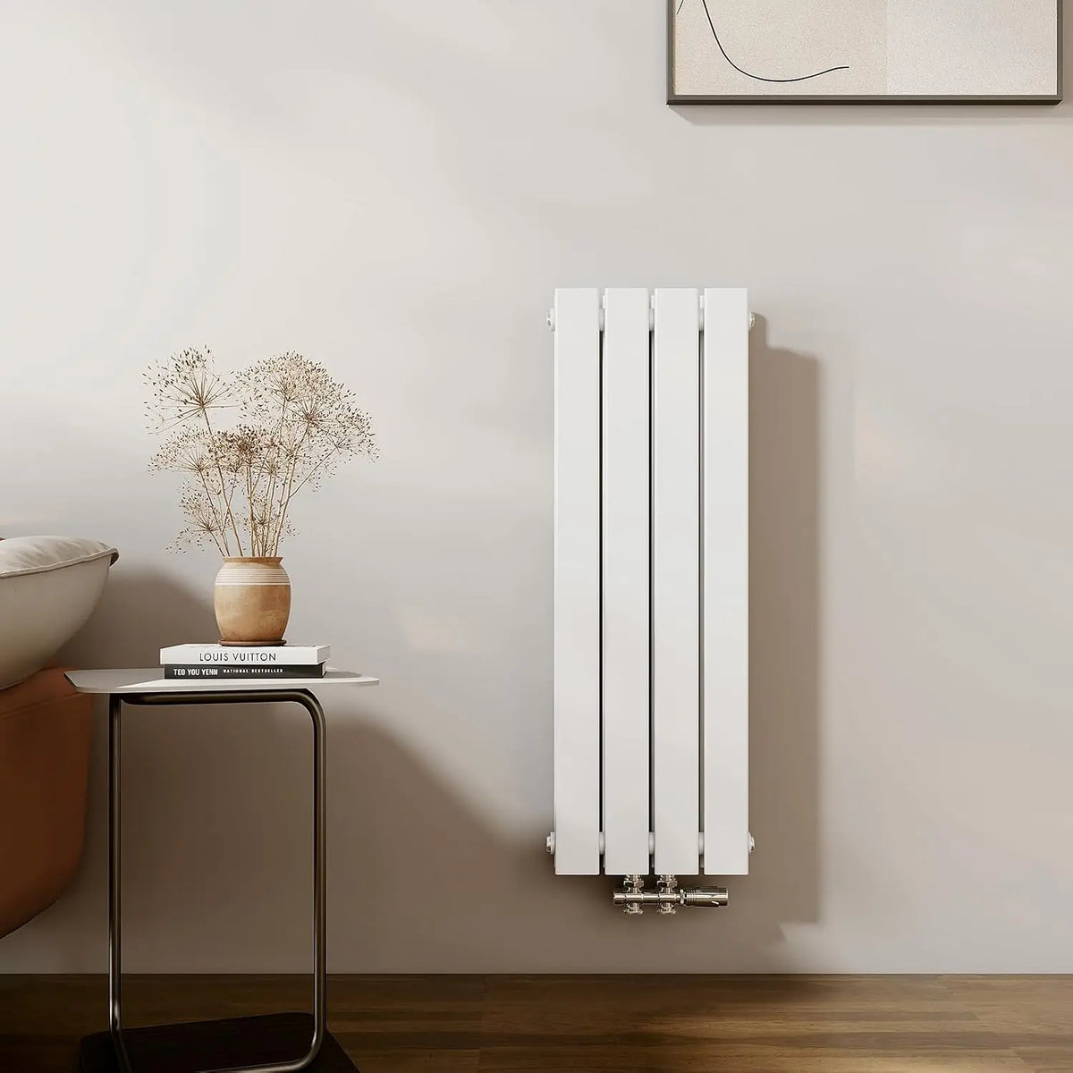 EMKE Radiateur Petit – 446 W, 900 x300 mm, blanc