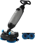 Polisseuse de carrelage et autolaveuse de sols sans Fil – V/10, 200 W, 10,5 Ah, gris
