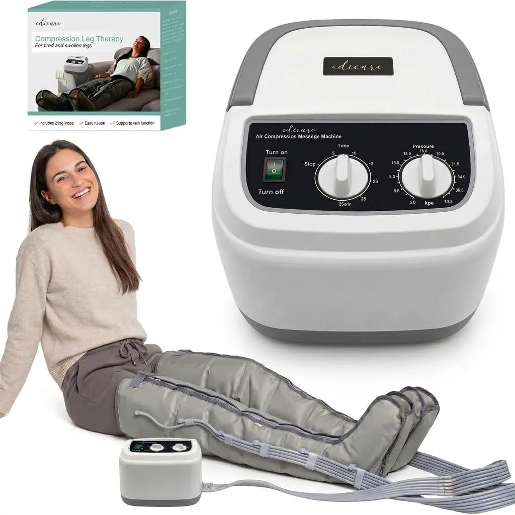 Edicare Bottes Pressothérapie appareil de massage – gris