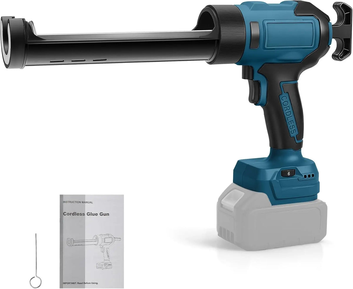 Pistolet à mastic sans fil pour Bosch B 18V sans batterie – gris/bleu/noir