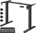 VASAGLE Bureau Électrique Réglable en Hauteur – gris/noir