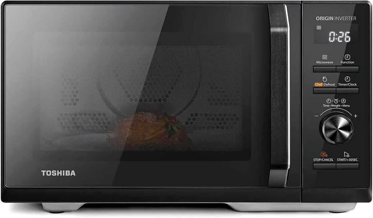 Toshiba Origin Inverter MW3-AC26SFI BK Four à Micro-ondes 26L – noir
