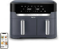 Tefal Dual Easy Fry friteuse à air – EY942BE0, 11 L / 6,5 L, gris