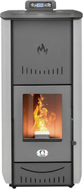STUFE A PELLET ITALIA New York 20 Kw - Poêle à Granulés Hydro Produit Chaleur et Eau Chaude Efficacité