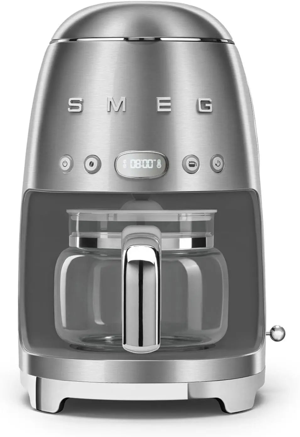 Smeg Machine à Café Filtre DCF02BLEU – 1050 W, 1,4 litre / 1,25 litre, 50 Hz, argenté