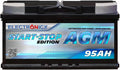 Electronicx Batterie Voiture AGM 95Ah 12V – noir/bleu/gris