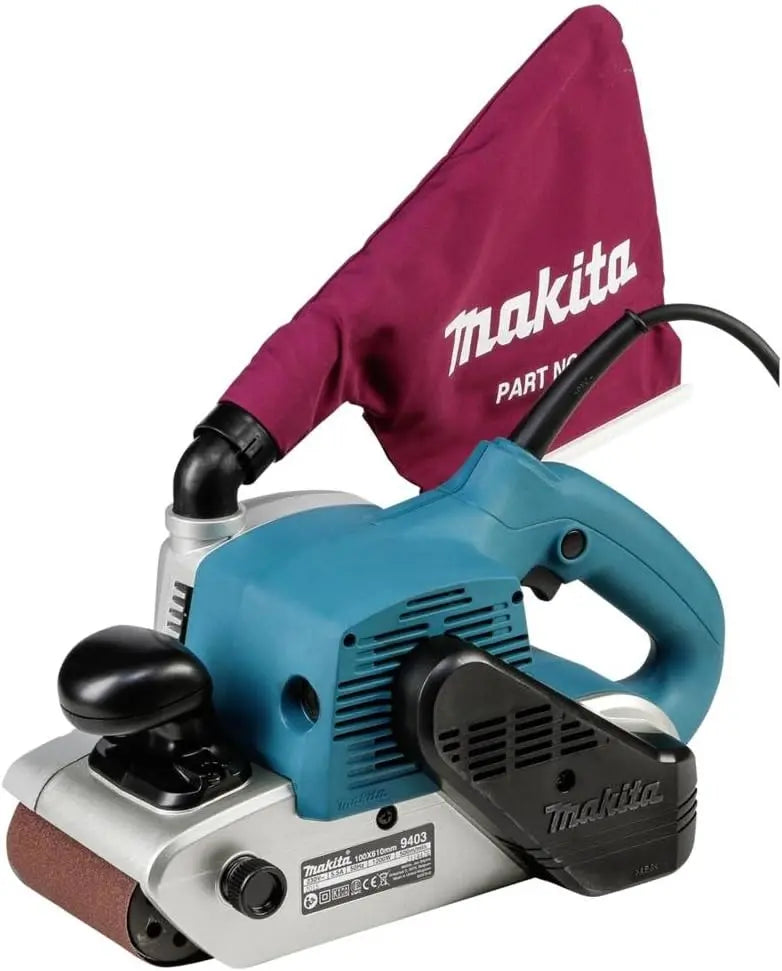 Ponceuse à bande 1200 W 100 x 610 mm - MAKITA 9403J – bleu/gris/rouge