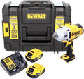 DEWALT - Boulonneuse à Chocs 1/2' sans balais XR 18V 5Ah Li-ion - DCF899P2-QW - Visseuse à Choc sans Fil – 610 W, 950 Nm / 1625 Nm, gris/noir