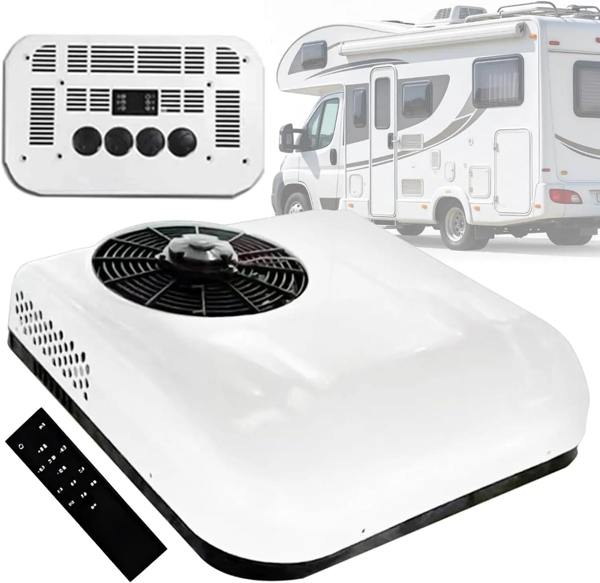 Climatiseur de Toit pour Camping-Car – V/24, gris/noir
