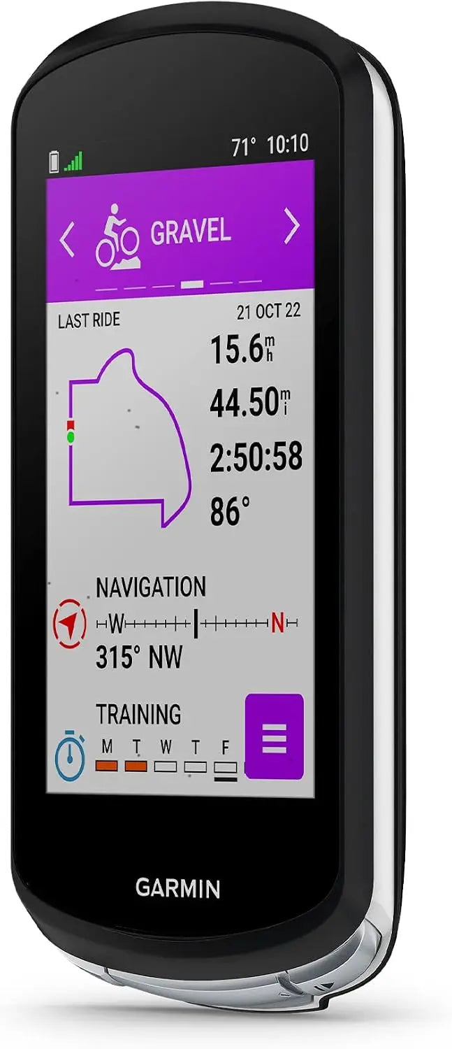 Garmin Edge 1040 Ordinateur de vélo Solaire GPS avec capacité de Charge Solaire – noir