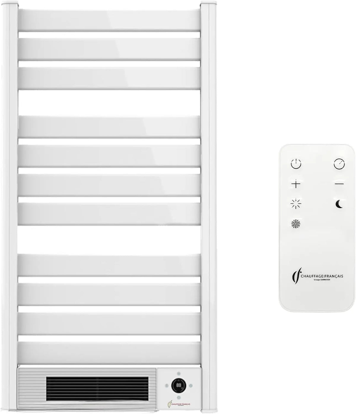 Sèche-Serviette Electrique mural avec Soufflerie Omiros Sannover 2000 W Blanc – appareil de chauffage