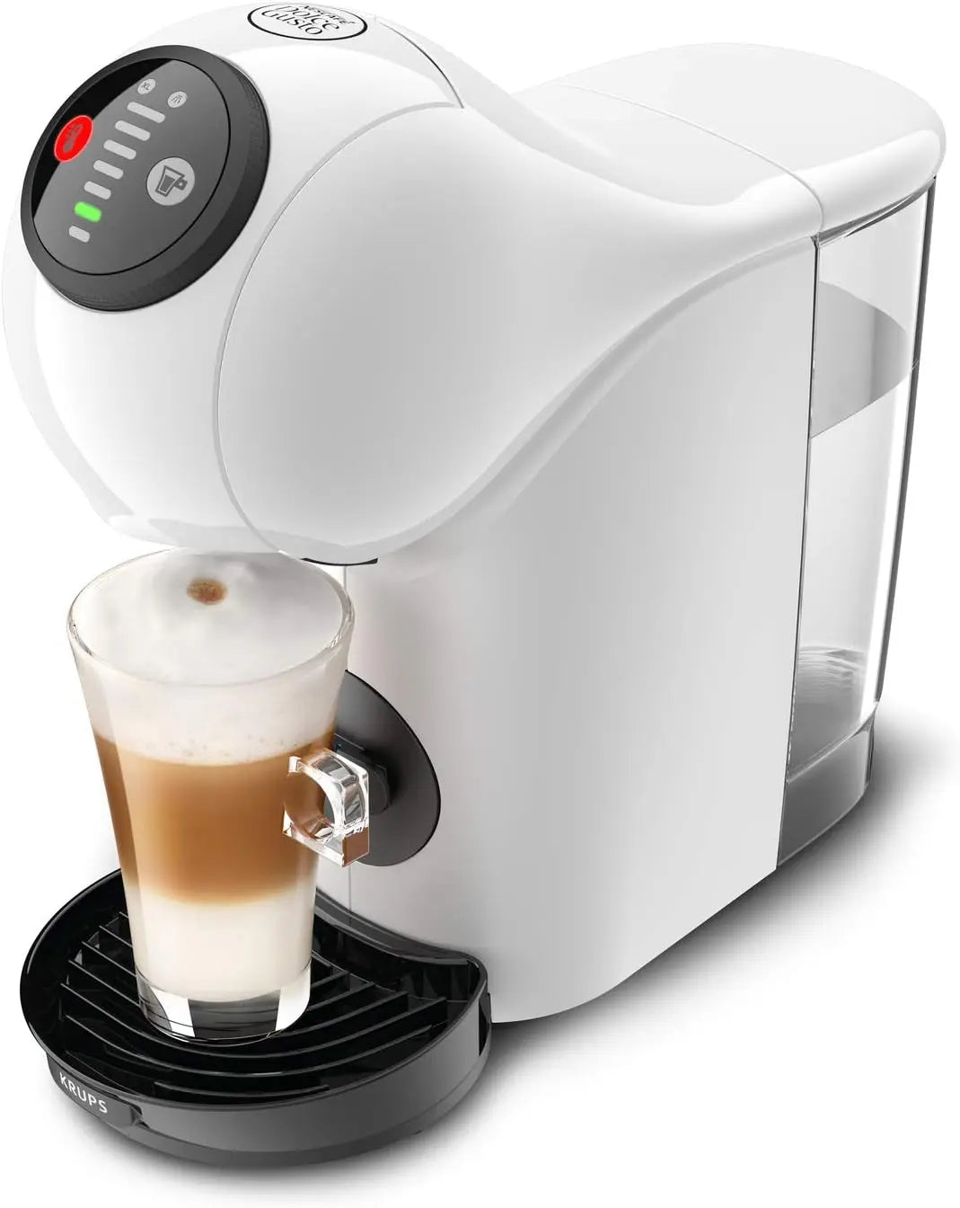 Krups Nescafé Dolce Gusto Genio S Machine compacte de capsules multi-boissons – 1500 W, 300 ml, crème/blanc