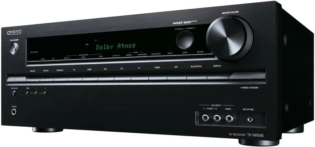 Onkyo TX-NR545 B Réseau récepteur AV 7.2 canaux – 120 watts, 108 MHz / 60 Hz, noir
