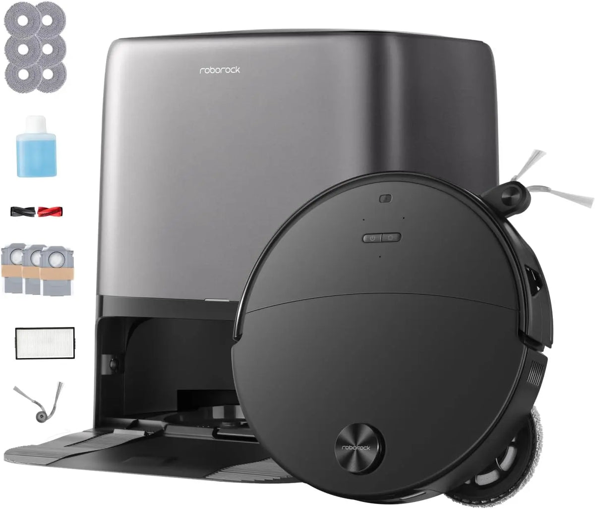 Roborock Saros 20 Neo Robot Aspirateur Laveur – gris/noir