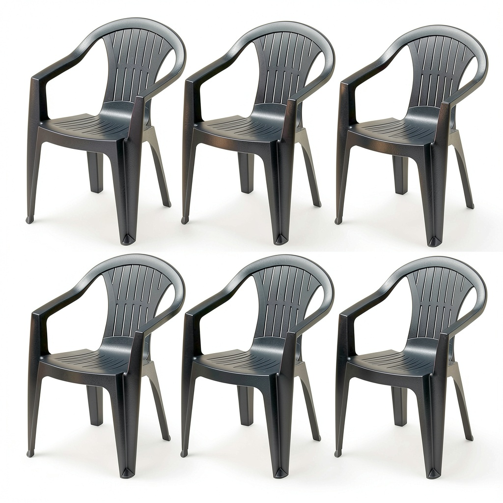 Chaise de jardin, coloris vert, pour la terrasse ou le jardin