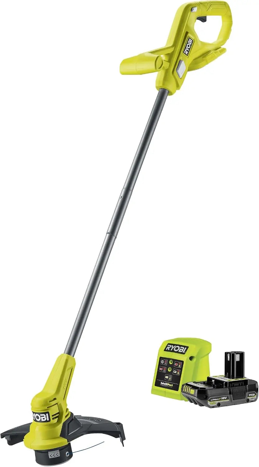 RYOBI 18 V One+ Coupe Bordure à Batterie RY18LT23A-120P – 2,0 Ah, gris/jaune