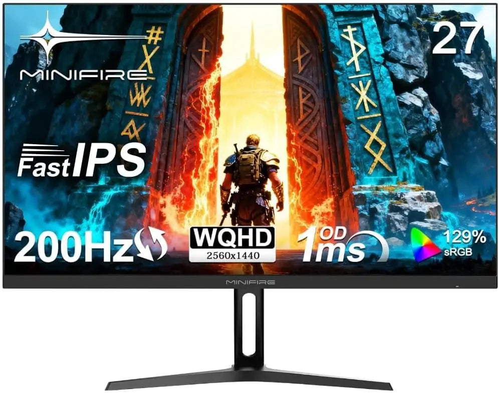 Minifire Ecran PC pour le jeu 27 Pouces écran – MFG27F4Q, 100×100 mm, 200 Hz, noir
