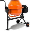 EBERTH 65L Bétonnière Électrique malaxeur – 220 W, orange/gris/noir