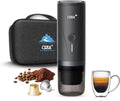 CERA+ Cafetière portable avec batterie – 10 W / 15 W, 80 ml / 50 ml, 7500 mAh, gris/noir