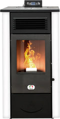STUFE A PELLET ITALIA Canada 14 KW poêle à granulés – noir/gris