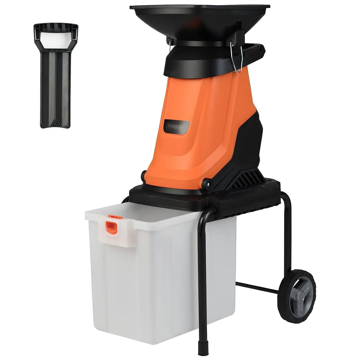 GOPLUS Broyeur Vegetaux et Branches Électrique 3000W – orange