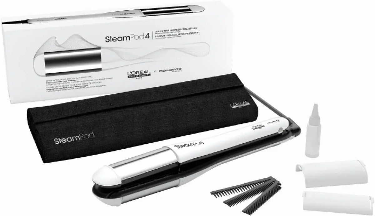 STEAMPOD 4 - Lisseur Boucleur Vapeur - Idée Cadeau - 95% De Dommages En Moins - Coiffage Rapide - 3 – noir/gris