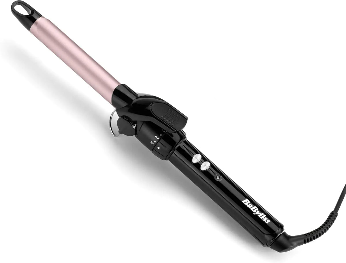 BaByliss Boucleur à pince 19mm - Cylindre avec revêtement Sublim' Touch – C319E, noir/rose
