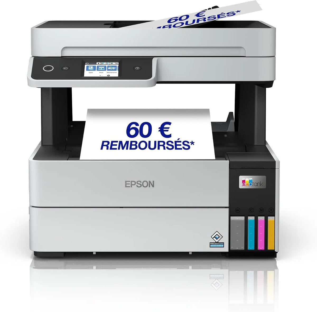 Imprimante multifonction A4 EcoTank ET-5150 avec réservoir d'encre et Wi-Fi – gris/noir
