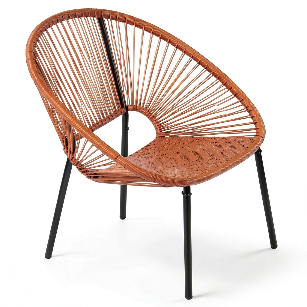 Fauteuil, coloris terracotta, pour le salon ou la chambre